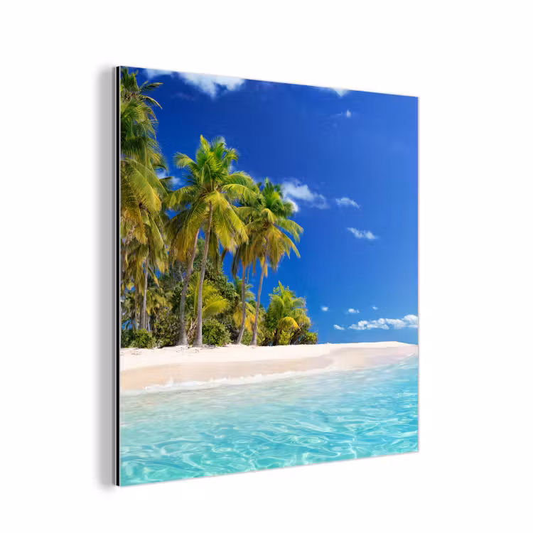 Aluminium schilderij - Strand - Zee - Palmboom - Zon - Zomer — 1