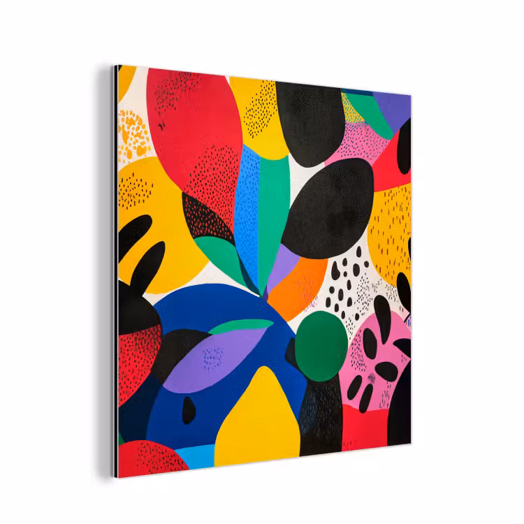 Aluminium schilderij - Vormen - Stippen - Kleurrijk — 1