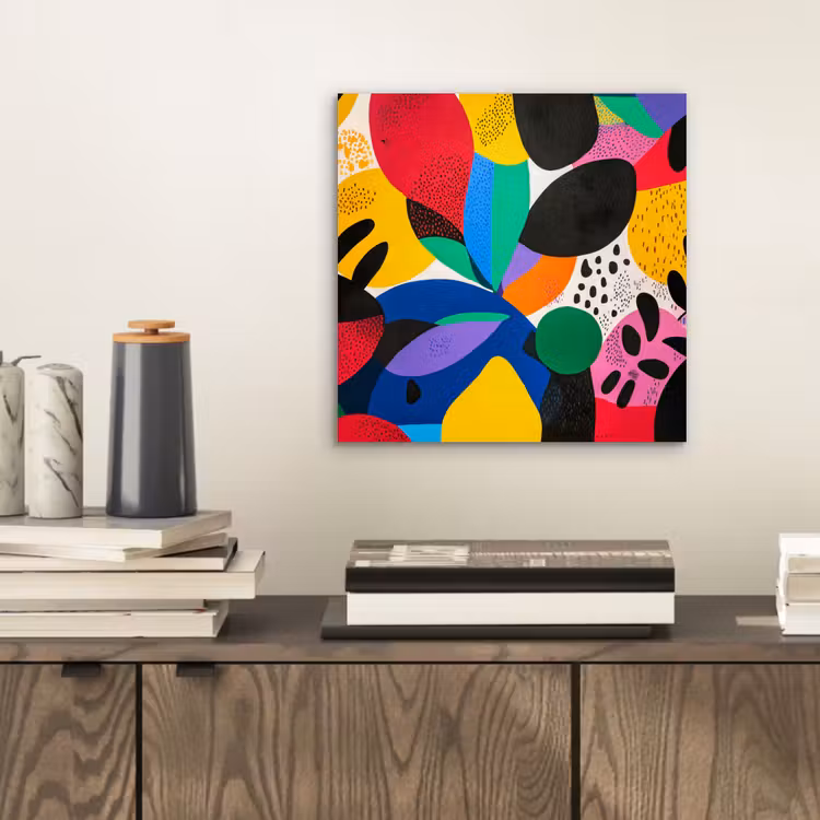 Aluminium schilderij - Vormen - Stippen - Kleurrijk — 2