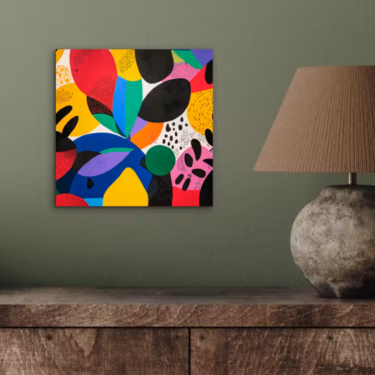 Aluminium schilderij - Vormen - Stippen - Kleurrijk — 3