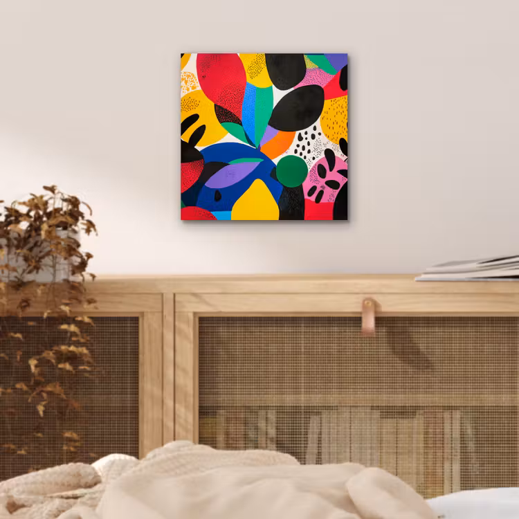 Aluminium schilderij - Vormen - Stippen - Kleurrijk — 4