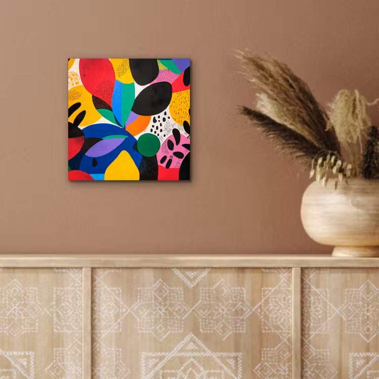 Aluminium schilderij - Vormen - Stippen - Kleurrijk — 5