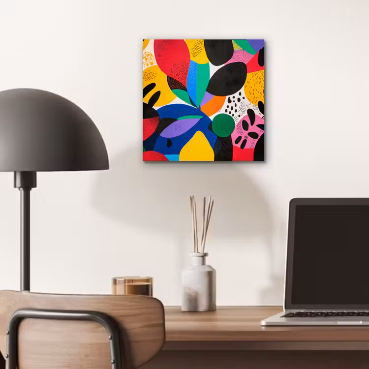 Aluminium schilderij - Vormen - Stippen - Kleurrijk — 6
