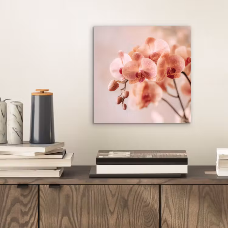 Aluminium schilderij - Orchidee - Bloemen - Roze - Bloemblaadjes — 2