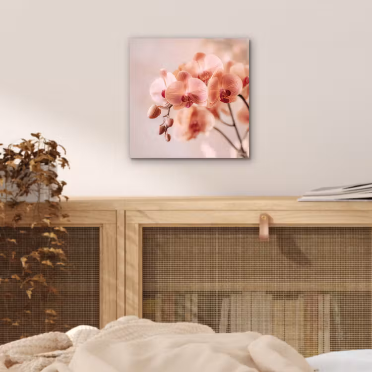Aluminium schilderij - Orchidee - Bloemen - Roze - Bloemblaadjes — 4