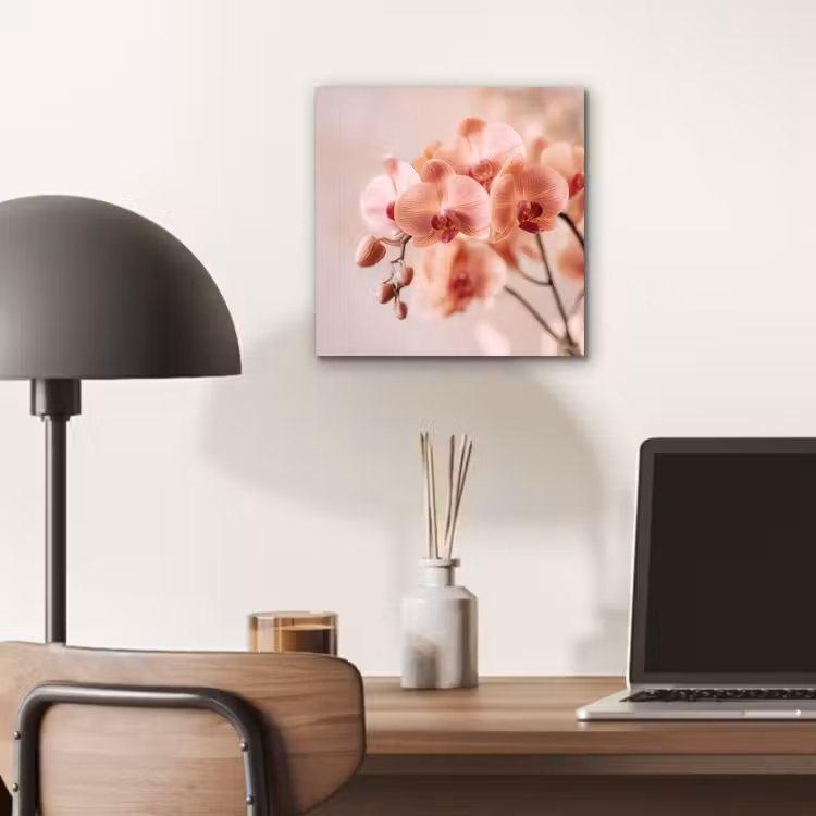 Aluminium schilderij - Orchidee - Bloemen - Roze - Bloemblaadjes — 6