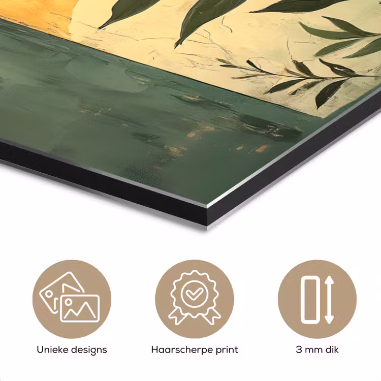 Aluminium schilderij - Plant - Bloemen - Wit — 7