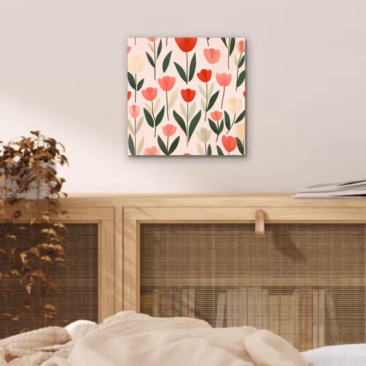 Aluminium schilderij - Tulpen - Modern - Roze — 4