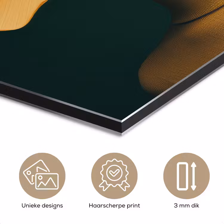 Aluminium schilderij - Vrouw - Hoed - Geel — 7