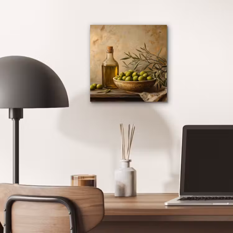 Aluminium schilderij - Olijven - Stilleven - Vintage — 6