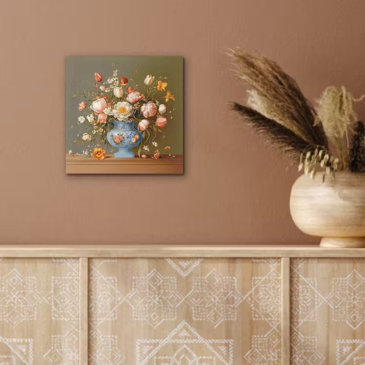 Aluminium schilderij - Neutral - Bloemen - Boeket - Vaas — 5