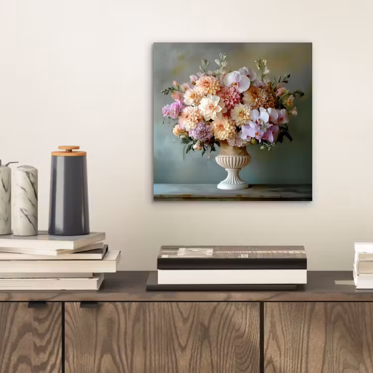 Aluminium schilderij - Orchidee - Boeket - Vaas - Bloemen — 2