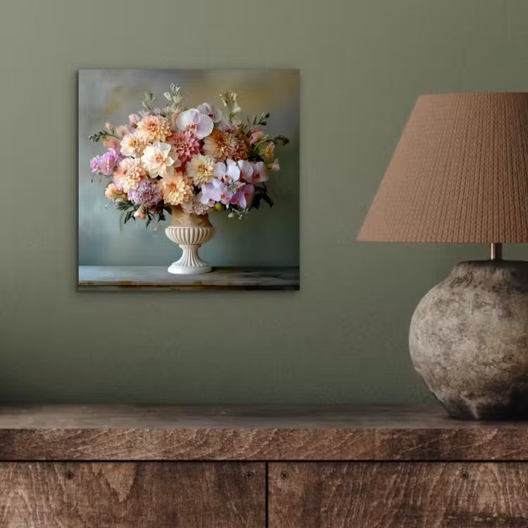 Aluminium schilderij - Orchidee - Boeket - Vaas - Bloemen — 3