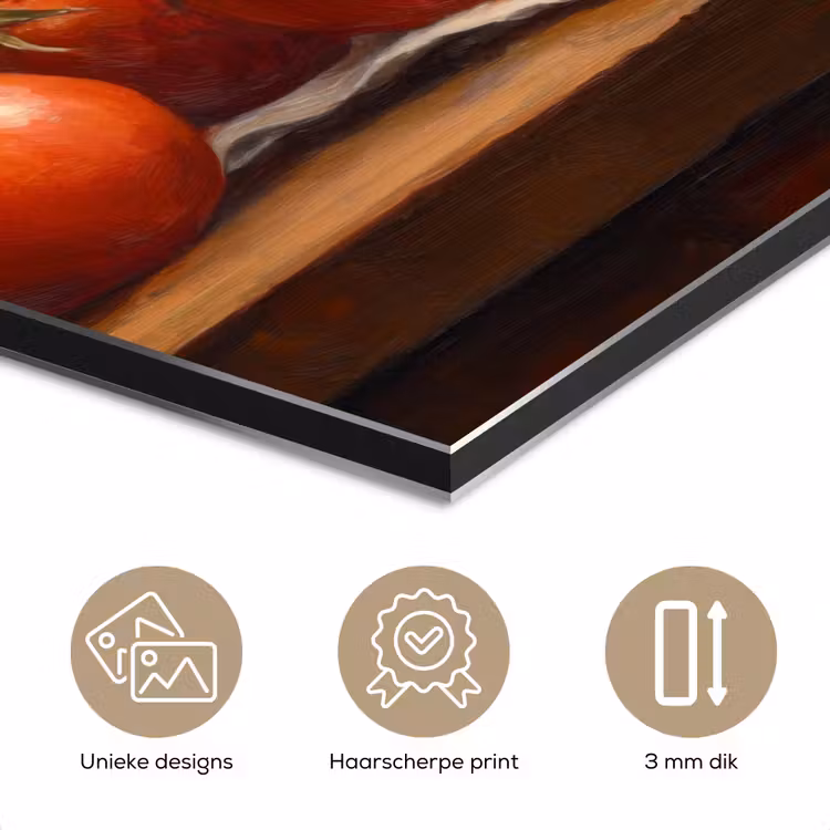 Aluminium schilderij - Tomaten - Olijfolie - Stilleven — 7