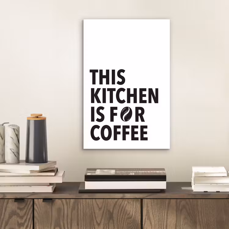 Aluminium schilderij - Quotes - Koffie - Bonen - Modern — 2