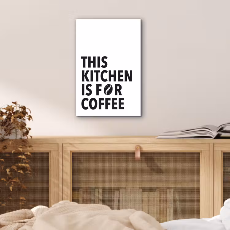 Aluminium schilderij - Quotes - Koffie - Bonen - Modern — 4