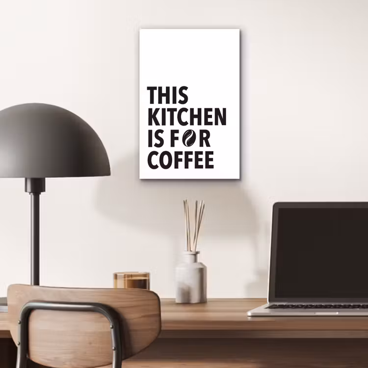 Aluminium schilderij - Quotes - Koffie - Bonen - Modern — 6