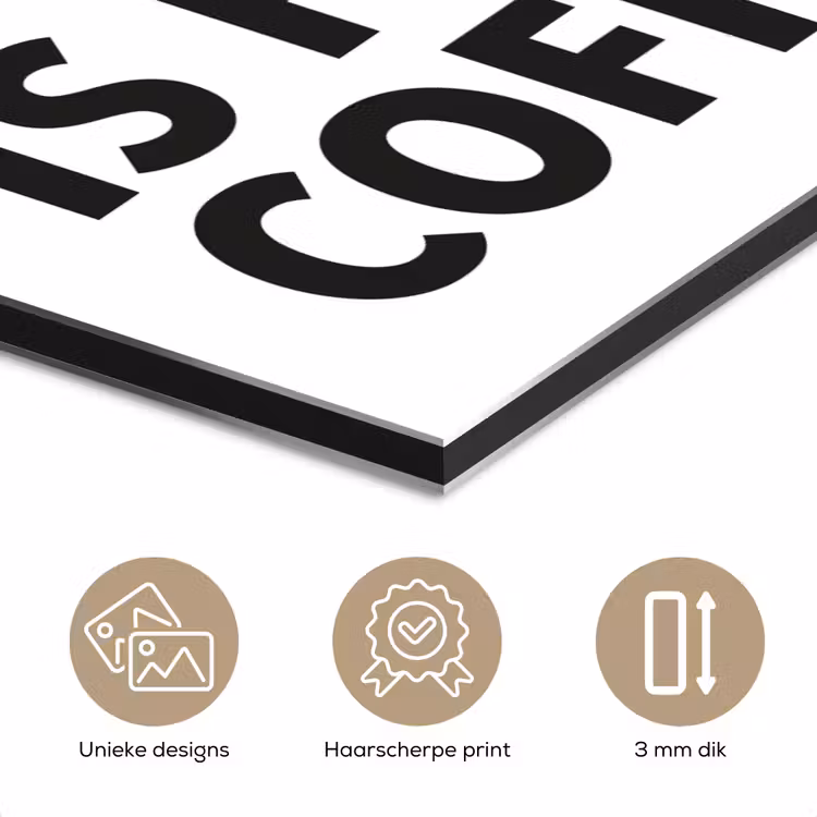 Aluminium schilderij - Quotes - Koffie - Bonen - Modern — 7