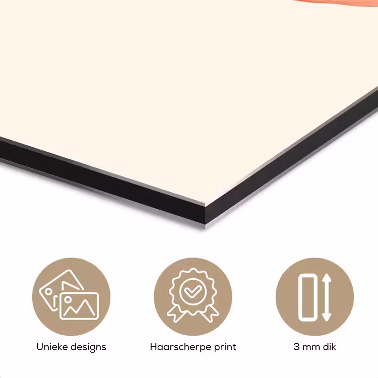 Aluminium schilderij - Schelp - Roze - Structuur — 7