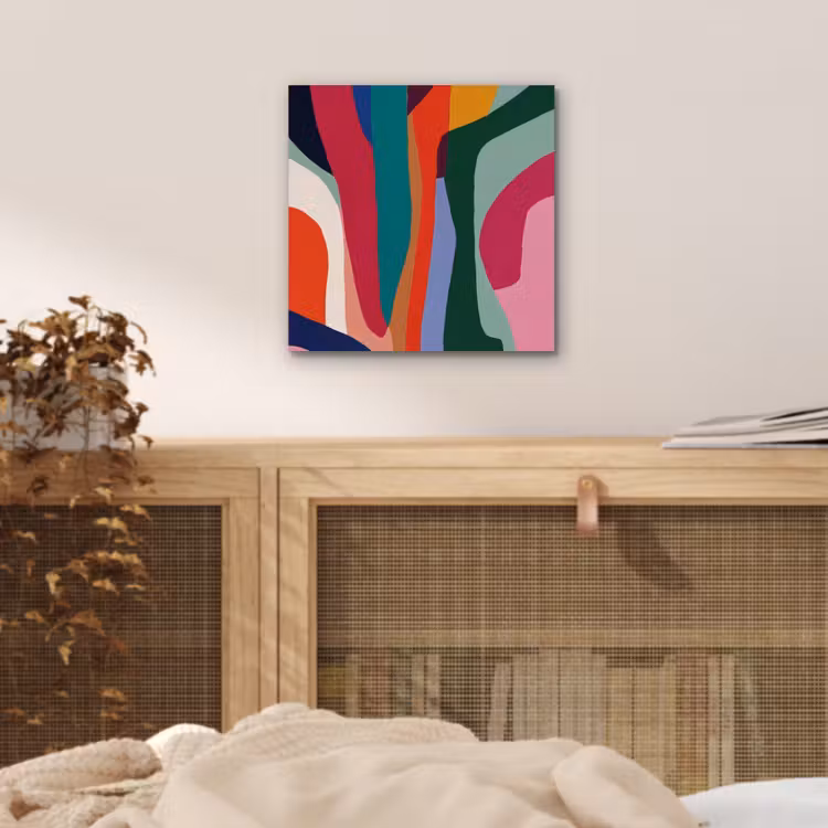 Aluminium schilderij - Vormen - Bochten - Kleurrijk - Abstract — 4
