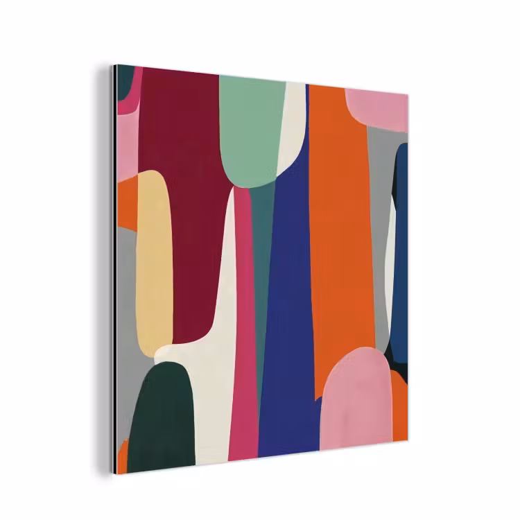 Aluminium schilderij - Vormen - Ritmisch - Kleuren - Abstract — 1