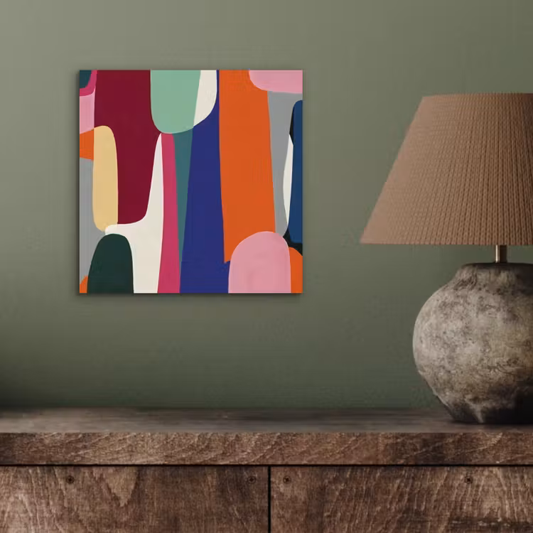 Aluminium schilderij - Vormen - Ritmisch - Kleuren - Abstract — 3