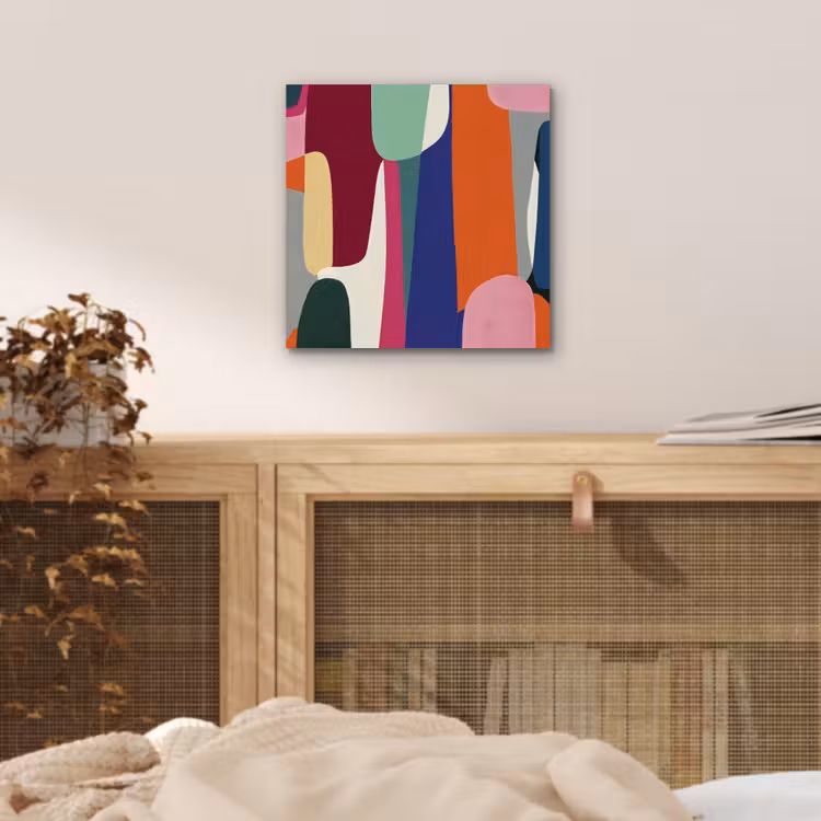 Aluminium schilderij - Vormen - Ritmisch - Kleuren - Abstract — 4