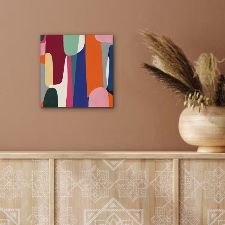 Aluminium schilderij - Vormen - Ritmisch - Kleuren - Abstract — 5