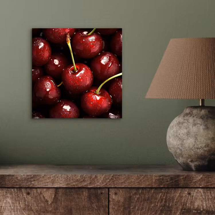 Aluminium schilderij - Rood - Fruit - Kersen — 3