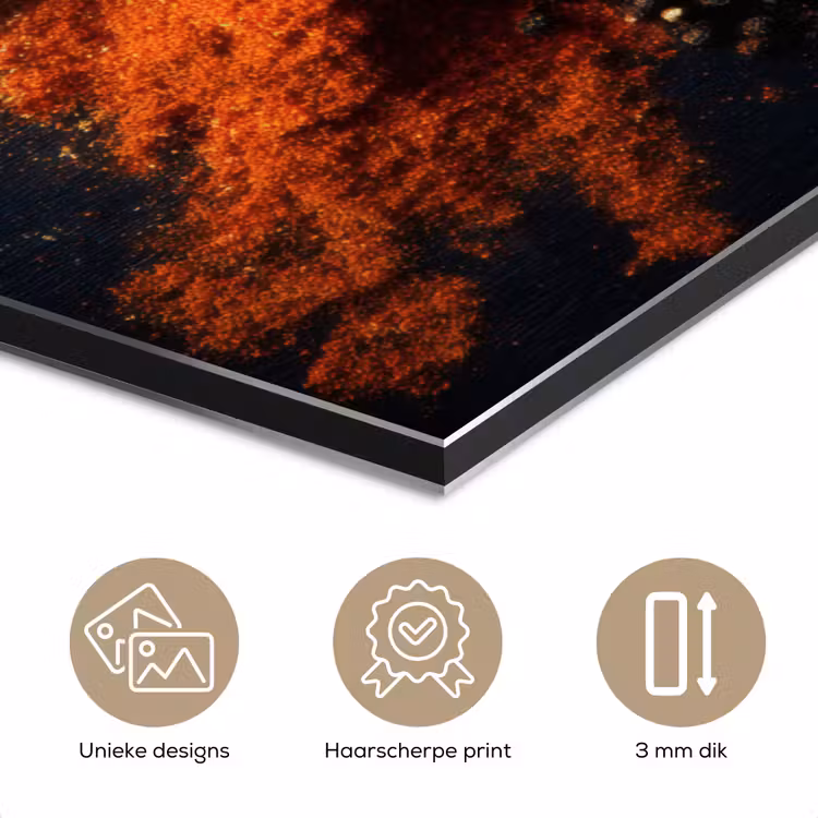 Aluminium schilderij - Specerijen - Explosie - Oranje — 7