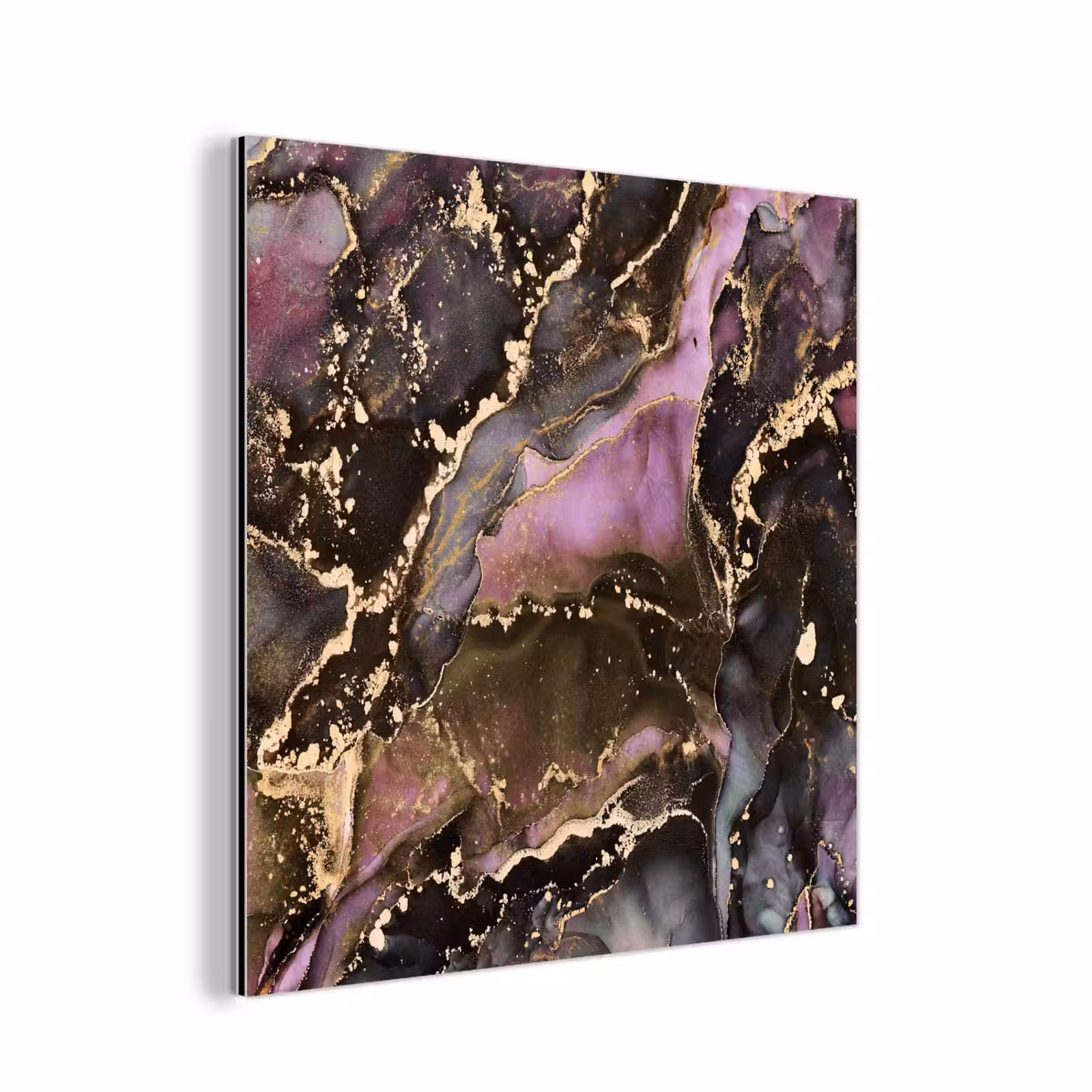 Aluminium schilderij - Marmer - Gold - Steen - Abstract — 1