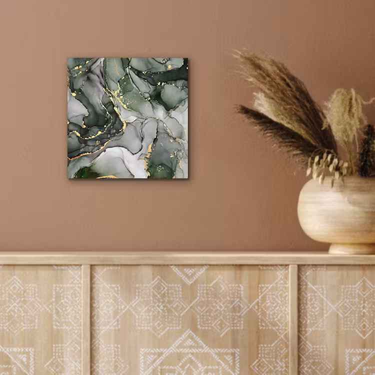 Aluminium schilderij - Luxe - Marmer - Groen — 5