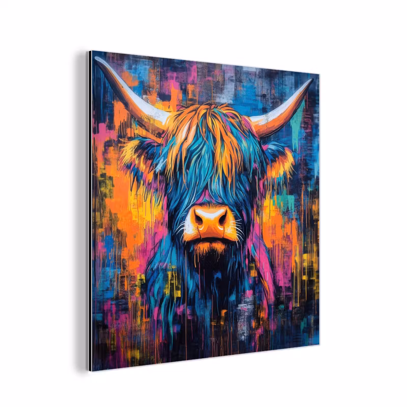 Aluminium schilderij - Marmer - Modern - Goud — 1
