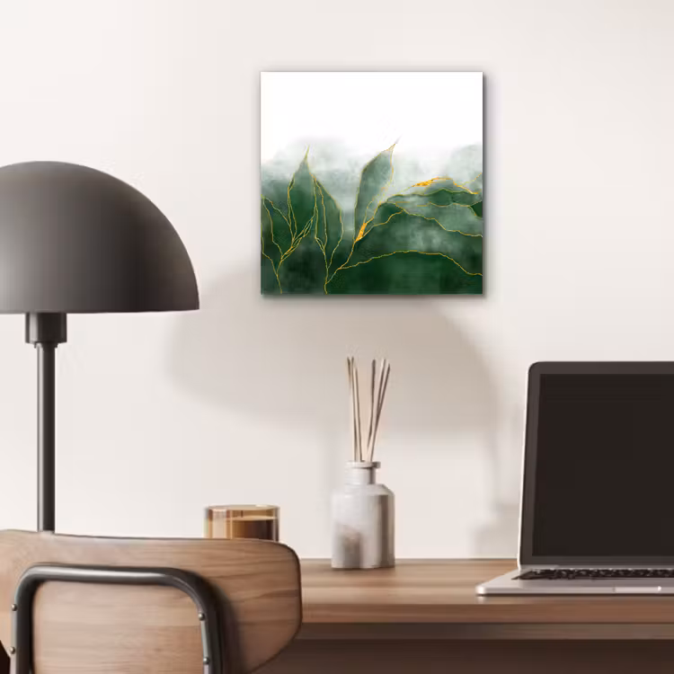 Aluminium schilderij - Marmer - Groen - Luxe - Goud - Marmerlook — 6