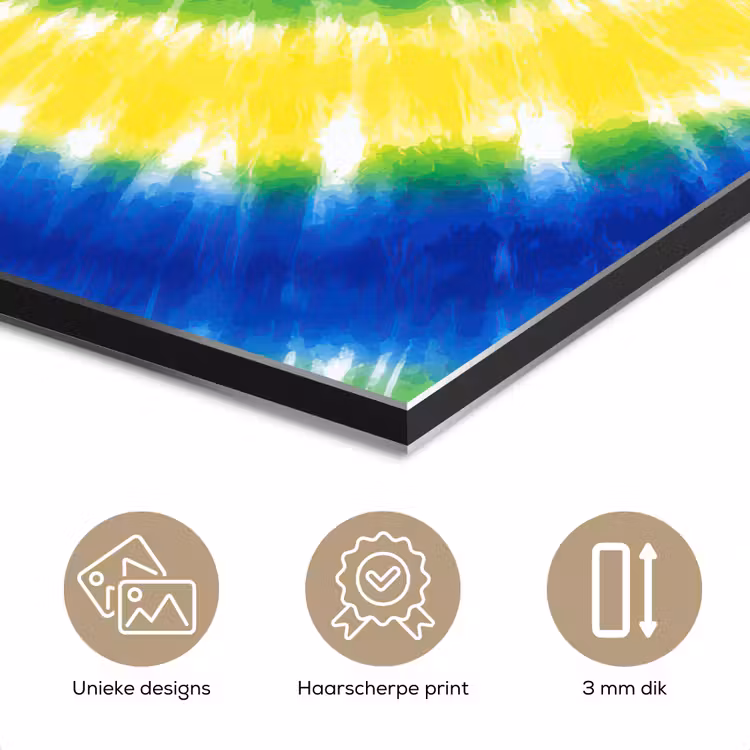 Aluminium schilderij - Spiraal - Groen - Draaiend — 7