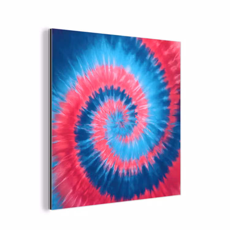 Aluminium schilderij - Spiraal - Roze - Draaiend — 1