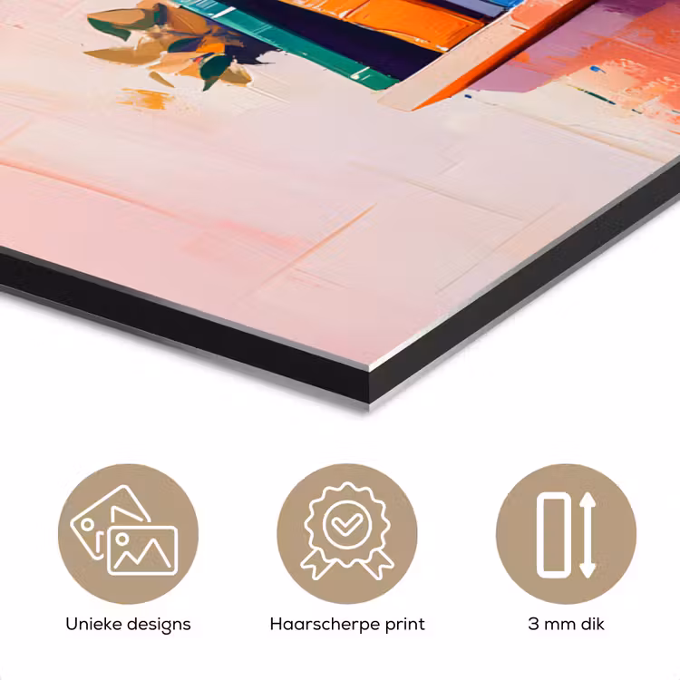 Aluminium schilderij - Planken - Boeken - Bladeren — 7