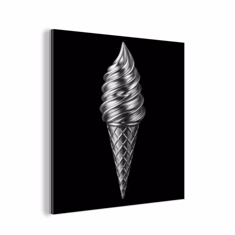 Aluminium schilderij - Softijs - Realistisch - Futuristisch — 1
