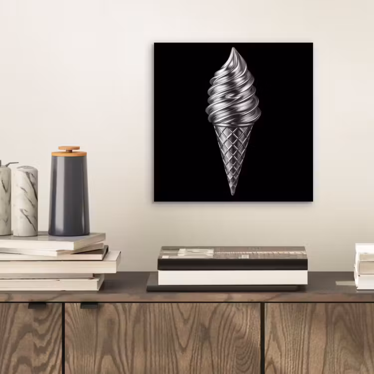 Aluminium schilderij - Softijs - Realistisch - Futuristisch — 2