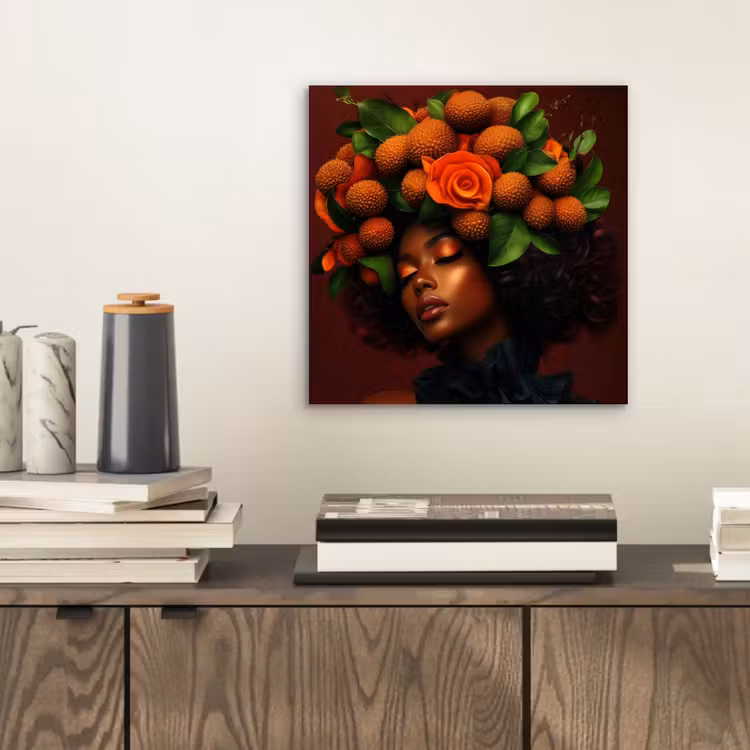 Aluminium schilderij - Vrouw - lychee - exotisch — 2