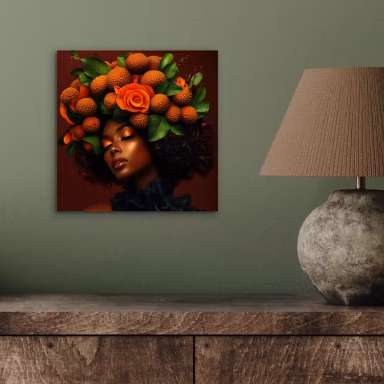Aluminium schilderij - Vrouw - lychee - exotisch — 3