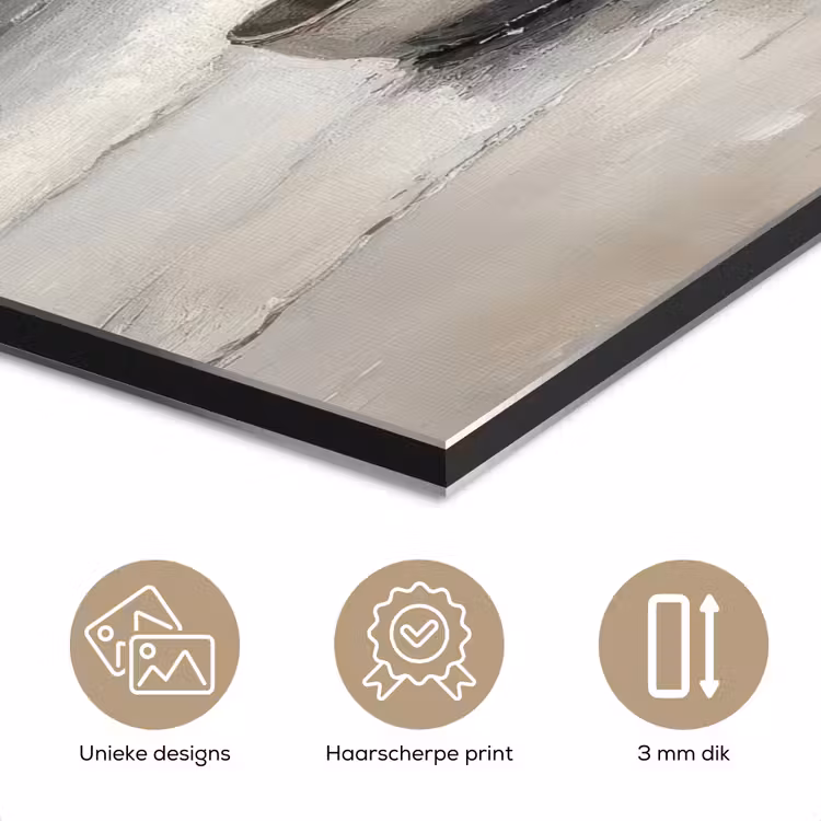 Aluminium schilderij - Roeiboot - Zee - Horizon — 7