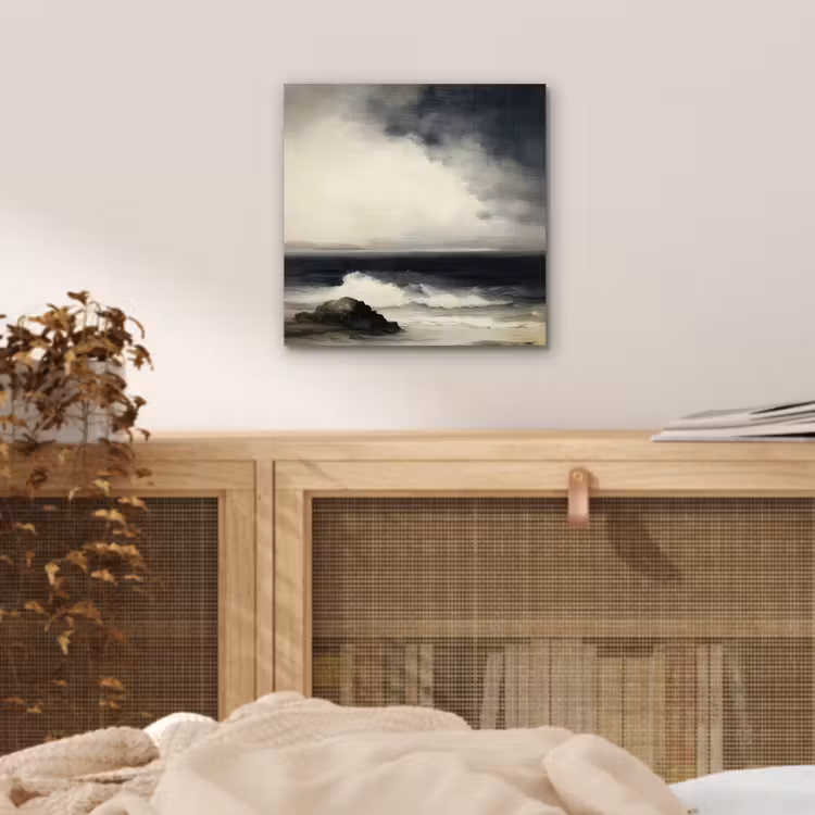 Aluminium schilderij - Zee - Rotsen - Storm — 4