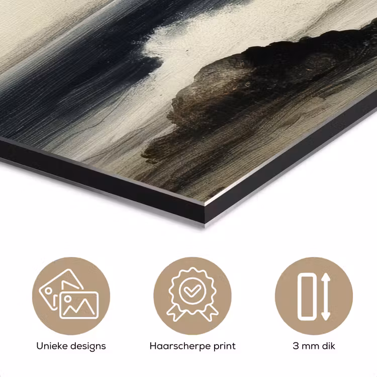 Aluminium schilderij - Zee - Rotsen - Storm — 7