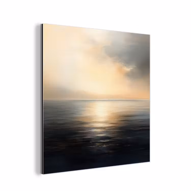 Aluminium schilderij - Zon - Horizon - Zee — 1