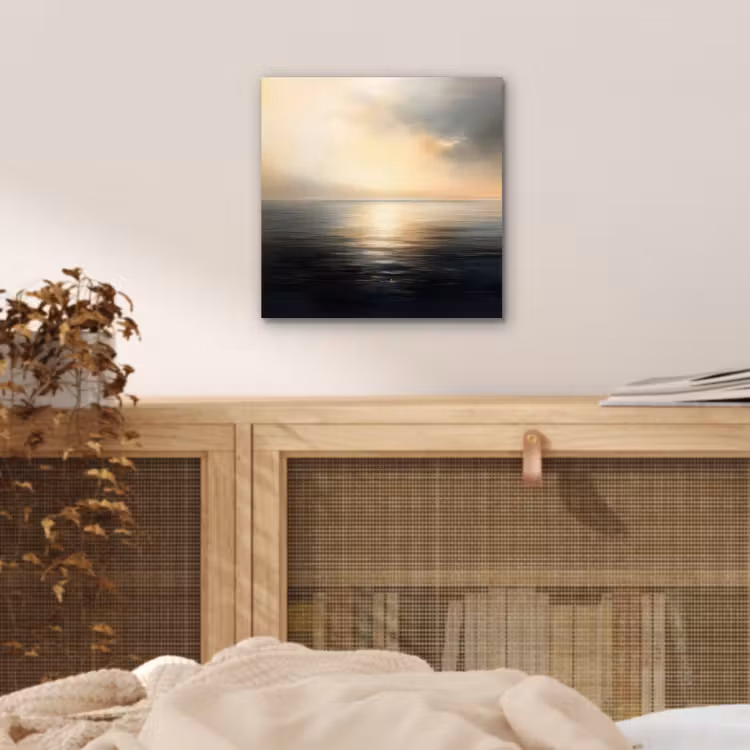 Aluminium schilderij - Zon - Horizon - Zee — 4