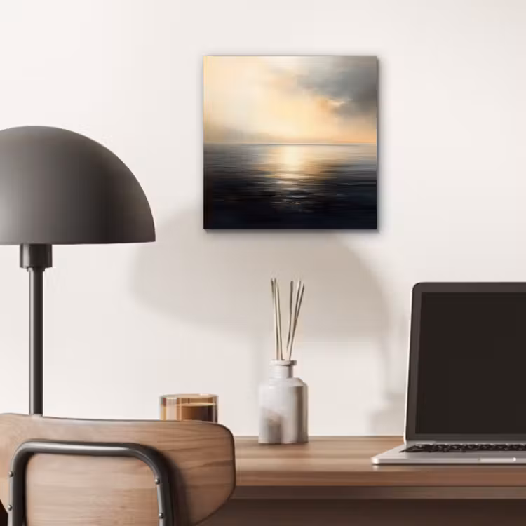 Aluminium schilderij - Zon - Horizon - Zee — 6