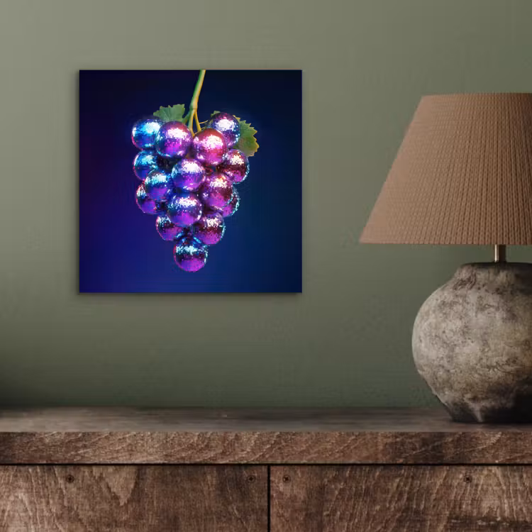 Aluminium schilderij - Paars - Disco - Feest - Druif — 3