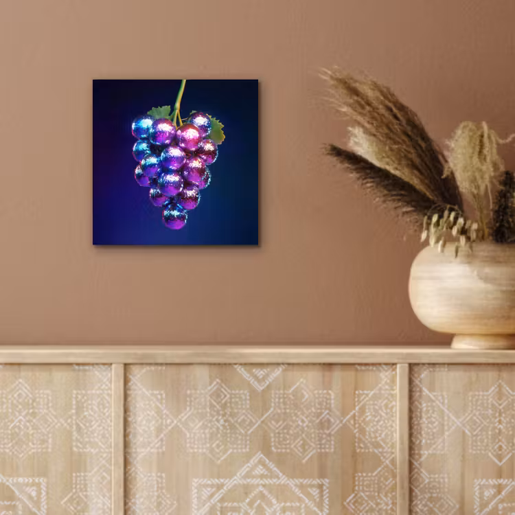 Aluminium schilderij - Paars - Disco - Feest - Druif — 5