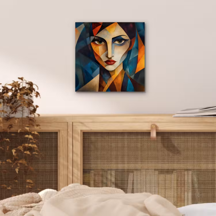 Aluminium schilderij - Portret - Abstract - Vormen — 4